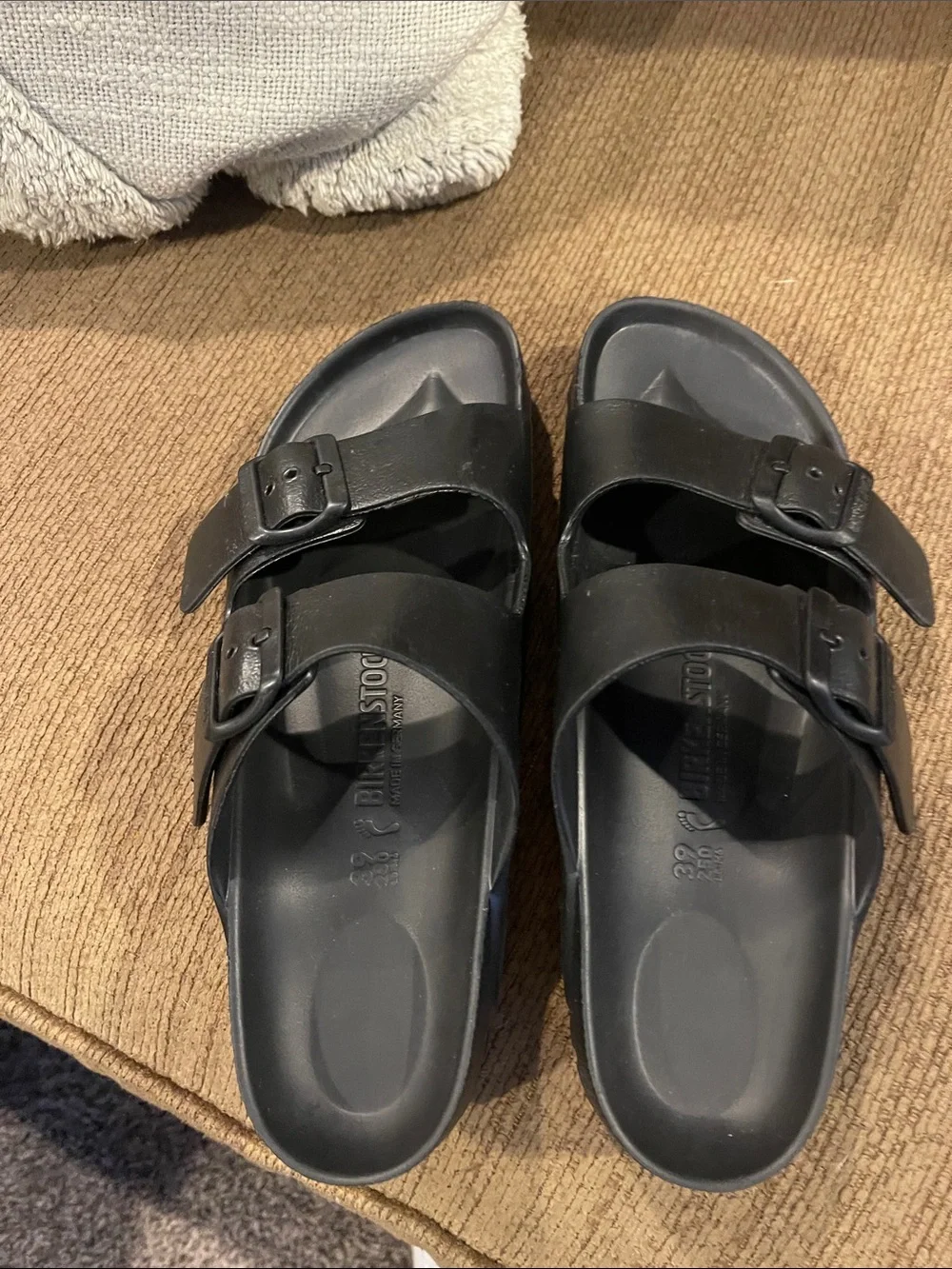 Birkenstock Black Contoured Slide Sandals